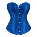 Miniatyrbilde 1 av 2: Mimigo Kvinners Bustier Korsett Topp Sexy Lingerisett Svart Satin Midje Cincher-WELLNGS BLUE M
