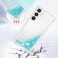 Pikkukuva 4 / 5: YB Quicksand Series-1 Yhteensopiva Samsung Galaxy S24+ -kotelon kanssa, nestemäiset kelluvat paljetit TPU-suojus - WELLNGS Blue Pentagram