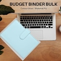 Miniatyrbillede 3 af 5: 12 stk. gennemsigtige A6-ringbind i plast, PU-læder, 6 ringe, vandtætte kontantbudgetkuverter, Sy-WELLNGS 0 0