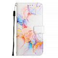 Miniatyrbillede 3 af 5: TCL 501 marmor læder telefonetui - WELLNGS Galaxy Marble White