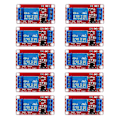 Pikkukuva 1 / 5: 10kpl Relemoduuli DC 12V Relekortti 1 Kanava Optoerottimella Eristys Tukee Korkeaa tai Matalaa Tasoa - WELLNGS