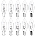 Miniatyrbilde 1 av 5: 10-pakke B15d Halogenpærer, Dimmbare 42w C35 Halogen Lyspærer 42w B15d Eco Halogenpærer B15d Lyspærer Små Bajonett - WELLNGS