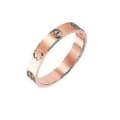 Premium Rustfritt Stål Kjærlighetsring - WELLNGS Rose Gold 6