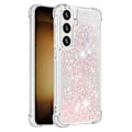 Pikkukuva 1 / 5: YB Quicksand Series-1 Yhteensopiva Samsung Galaxy S24+ -kotelon kanssa, nestemäiset kelluvat paljetit TPU-suojus - WELLNGS Pink Pentagrams