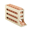 Miniatyrbillede 1 af 9: Automatisk skydeægopbevaringsboks med stor kapacitet bærbar ægbeholder til udendørs brug-WELLNGS Cream