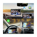 Miniatyrbillede 5 af 5: Bærbar Dash Mount Carplay Display 7 tommer Touchscreen, Bluetooth Bilstereo Radio - WELLNGS