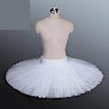 Miniatyrbilde 2 av 5: Profesjonell Platter Tutu Svart Hvit Rød Ballet Dans Kostyme for Kvinner Tutu Ballet Voksen Ballet Da-WELLNGS Black L