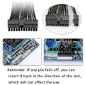 Miniatyrbillede 5 af 5: Dual Psu Strømforsyning 24-pin Atx Motherboard Splitter Kabel,24pin(20+4) til Atx Motherboard Extensi-WELLNGS