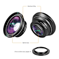 Miniatyrbillede 5 af 5: 30mm 37mm 0.39X Full HD Vidvinkel Makroobjektiv til Ordro Digitalt Videokamera-WELLNGS