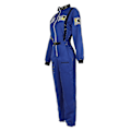 Miniatyrbillede 4 af 5: Astronaut Kostume Rumdragt Voksen Rollespil Kostume Lynlås Halloween Kostume Par Flyve Jumpsuit Stor Størrelse Uniform - WELLNGS Pink XL