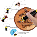 Miniatyrbilde 5 av 5: Pyrografi Trebrenning Kit Trebrenner Verktøy Dobbel Pen 60w Oppgradert Justerbar Pyrografi Maskin-WELLNGS