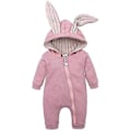 Miniatyrbillede 2 af 4: Nyfødt Baby Romper Kanin Lynlås Jumpsuit Påskehare Pyjamas Spædbarn Nattøj-WELLNGS Pink 3-6 Months