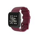 Miniatyrbillede 3 af 5: Silikone urrem til Fitbit Versa 2/Versa Lite/Størrelse: L-WELLNGS Wine red Other Phone Models