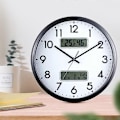 Miniatyrbillede 3 af 5: 13 tommer dobbelt skærm LED display vægur dobbelt skærm LED display vægur - WELLNGS