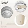 Miniatyrbillede 3 af 5: 350ml Automatisk Blender Kaffe Mælk Juice Blender Elektrisk Rustfrit Stål-WELLNGS Off-white