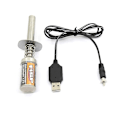 Miniatyrbillede 4 af 5: RC Nitro 1.2 V 1800Mah Genopladelig Gløderør Starter Tænder DC USB Oplader til Gas Nitro Motor P-WELLNGS