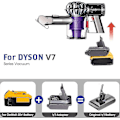 Pikkukuva 1 / 5: Dewalt 20v litiumakun sovitinadapteri Dyson V7 -sarjan Animal Absolute Fluffy Hepa -johdottomaan sauvaimuriin - WELLNGS