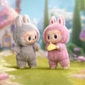 Pikkukuva 4 / 5: Labubu Macaron Monster Avaimenperä Jännittävä Monster Macaron Vinyylikasvo Pehmo Avaimenperä Taidekeräilylelu Lasten Lahja-WELLNGS 1 Random