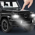 Pikkukuva 4 / 5: 1/32 Trailer RV Kuorma-auton leluautomalli Alloy Diecast Maastoauto Camper äänen ja valon leluautomalli lapsen lelujen kokoelma lahja -WELLNGS Black