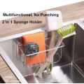 Miniatyrbillede 2 af 6: Svampestativ til vask - Vaskestativ til vask, 2 tommer-WELLNGS Sink Caddy