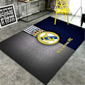 Miniatyrbild 1 av 4: Retro fyrkantig matta mjuk halkfri högabsorberande matta lämplig för arbetsrum - WELLNGS Real MadridB