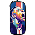 Miniatyrbild 2 av 3: #7 Mbappe #10 Stor kapacitet pennfodral för kontor högskola stor förvaring väska påse hållare låda sminkväska BD-0033-WELLNGS style9