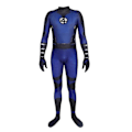 Miniatyrbillede 1 af 3: Reed Richards Cosplay Kostume Jumpsuit Mærkelig Fantastisk Cos Fouring Mister Bodysuit Outfit Halloween Karneval til Voksne Mænd Drenge-WELLNGS children M 110-120CM