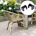Miniatyrbild 2 av 5: 10 st Trädgårdsmöbelklämmor i Konstrotting Flexibla Halkskyddande Soffkopplare för Rottingmöbler Soffa-WELLNGS Card Slot 4.25cm 10pcs