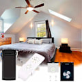 Miniatyrbild 1 av 5: Tuya WiFi Smart Takfläkt Fjärrkontroll Kit APP-kontroll Smart Hem Justerad Vindhastighet för Alexa-WELLNGS