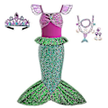 Pikkukuva 1 / 5: Tyttöjen Vaatteet Lasten Vaatteet V-WELLNGS 7-8T(size 140) 7pcs Mermaid Set