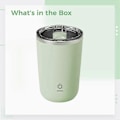 Miniatyrbillede 5 af 5: 350ml Automatisk Blender Kaffe Mælk Juice Blender Elektrisk Rustfrit Stål-WELLNGS Green