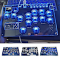 Pikkukuva 2 / 5: Joystick Hitbox -näppäimistö Arcade Stick -ohjain PS5:lle, PS-WELLNGS Gray