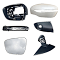 Miniatyrbilde 1 av 3: Venstre Høyre Oppvarmet Speil Glass Ramme Speil Deksel Blinklys for Nissan Qashqai X-trail Murano Rogue Pathfinder 2014-2020 XiXi-WELLNGS Bottom Hole R