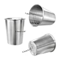 Miniatyrbillede 4 af 5: 6-pak 23 cl Børnekrus i rustfrit stål, børne-pintkrus, stabelbare holdbare metalkrus, brudsikre drikkeglas, bedste gave - WELLNGS