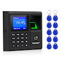 Miniatyrbild 4 av 5: Fingeravtrycksläsare för närvaro + 10 kort, elektronisk tidsklocka med RFID-tangentbord, USB-WELLNGS