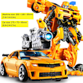 Miniatyrbild 5 av 5: Deformation Robot Leksak, Transformers Deformerad Bil Actionfigur Modell Present till Barn Flickor Pojkar - WELLNGS orange