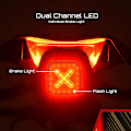 Miniatyrbilde 3 av 5: CubeliteIII Sykkellys Smart Baklys Automatisk Brems Baklys Ultra Lys Led Advarsel Nattlys-WELLNGS