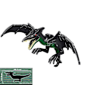 Miniatyrbillede 1 af 5: 1 stk. Jurassic Big Size Dinosaur Byggeklodser T-rex Quetzalcoatlus Baryonyx Actionfigurer Børnelegetøj Gaver-WELLNGS Pterosaur A