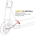 Pikkukuva 4 / 5: Scooter-tarvikkeet 110 mm rullalautailupyörät Värilliset PU-pyörät Paksu Stunt-pyörät Laakereilla - WELLNGS