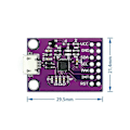 Miniatyrbild 3 av 3: CP2112-modul CCS811 felsökningskort USB till SMBus/I2C kommunikationsmodul USB till I2C kommunikationsmodul Fast-WELLNGS