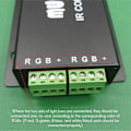 Miniatyrbillede 3 af 5: DC12-24V 24 knappers musikcontroller 3 kanaler IR fjernbetjening RGB controller lydfølsom til lys Lam-WELLNGS