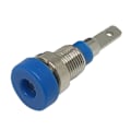 Miniatyrbilde 5 av 5: 12 stk 4 mm bananplugg-kontakt hunn adapter panelmontering bindingspol M4x28 mm perfekt for testutstyr 30-60 vdc-WELLNGS Blue