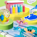Miniatyrbilde 2 av 5: Barn DIY Fe-Magi Vann-Elf Havform 3D Håndlaget Kit Vannfe-Gel Leke Sett Håndverk Utdanningsleketøy Gave - WELLNGS 8 colors