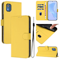 Miniatyrbillede 2 af 5: Ensfarvet PU-etui Kompatibelt med Nokia C02-WELLNGS Lemon Yellow