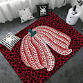 Pikkukuva 1 / 5: Yayoi Kusama Taide Lattiapäällyste Pohjoismainen Tyyli Koti Ovimatto Kylpyhuone-wc Matot Makuuhuone Hotelli Sisustus Matto-WELLNGS z3 80x160cm