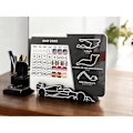 Miniatyrbillede 1 af 5: 2025 Kalender, 7.0\" x 5.5\" Racing Kalender 2025 Skrivebordsdekoration, 2025 Skrivebordskalender med Bilholder, Racing Skrivebordskalender - WELLNGS 1pc