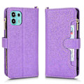 Miniatyrbilde 2 av 5: Etui Kompatibelt med Motorola Edge 20 Fusion Deksel Glidelås Magnetisk Lommebok Kortholder PU Lær Flip Etui-WELLNGS Purple