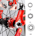 Miniatyrbillede 5 af 5: Single Speed Cykel Frihjul Cykler Svinghjul Høj Styrke Rustfrit Stål Cykler Tandhjul Kompatibel med Mountainbike Del-WELLNGS 15T