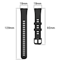 Pikkukuva 5 / 5: Huawei Band 8 -silikonirannekkeet, vedenpitävä urheiluranneke, musta - WELLNGS Black Huawei Band 8