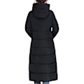 Miniatyrbilde 5 av 5: Kvinners vinter dunjakke casual lang glidelås yttertøy puffer jakke egnet for venner samling slitasje-WELLNGS Black 3XL